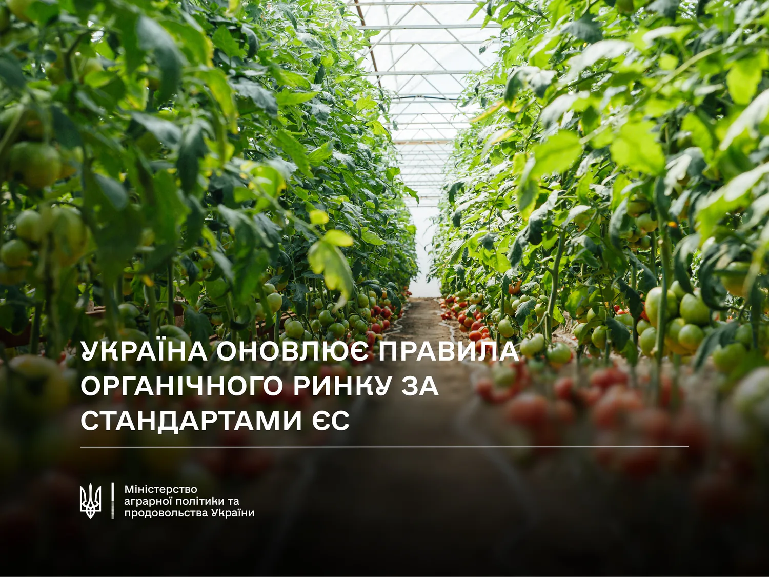 Президент підписав закон про оновлення правил органічного виробництва за стандартами ЄС